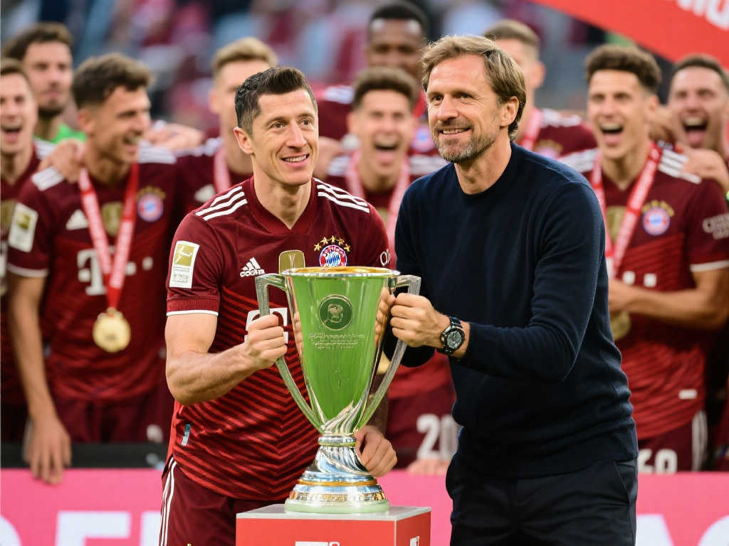 官方：拜仁对阵门兴后将加冕德甲冠军，捧杯时刻来临